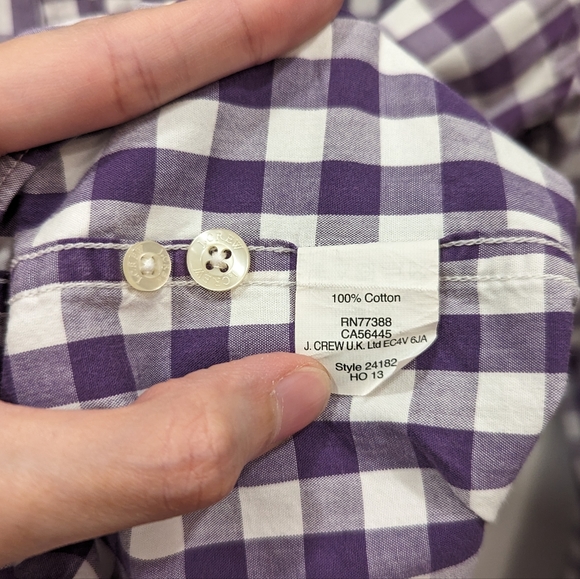J. Crew Vintage Gingham Shirt - Picture 5 of 5